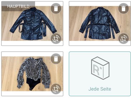 TALLY WEIJL Damen Glanz Kunstleder Jacke & ZARA Body Gr. M !