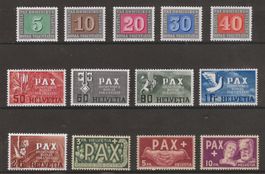 1945 : PAX Serie Nr. 262 - 274 postfrisch **