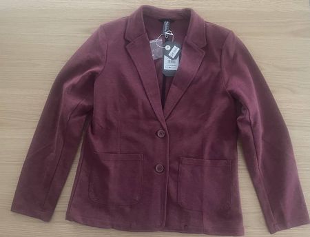 Toller Blazer Jacke dunkelrot melange Gr. 40 Neu mit Etikett