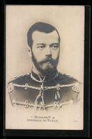 AK Portrait Nicolas II von Russland