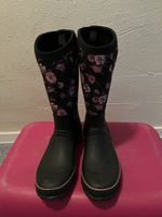 Gummistiefel Rosenmuster