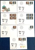 1980 Schweiz - Europa /Div. FDC Viererblock Serie und Einzel