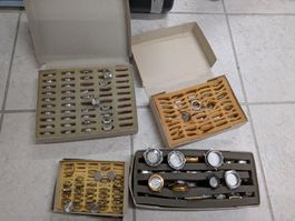 Lot Vintage Uhrengehäuse, ungetragen, NOS