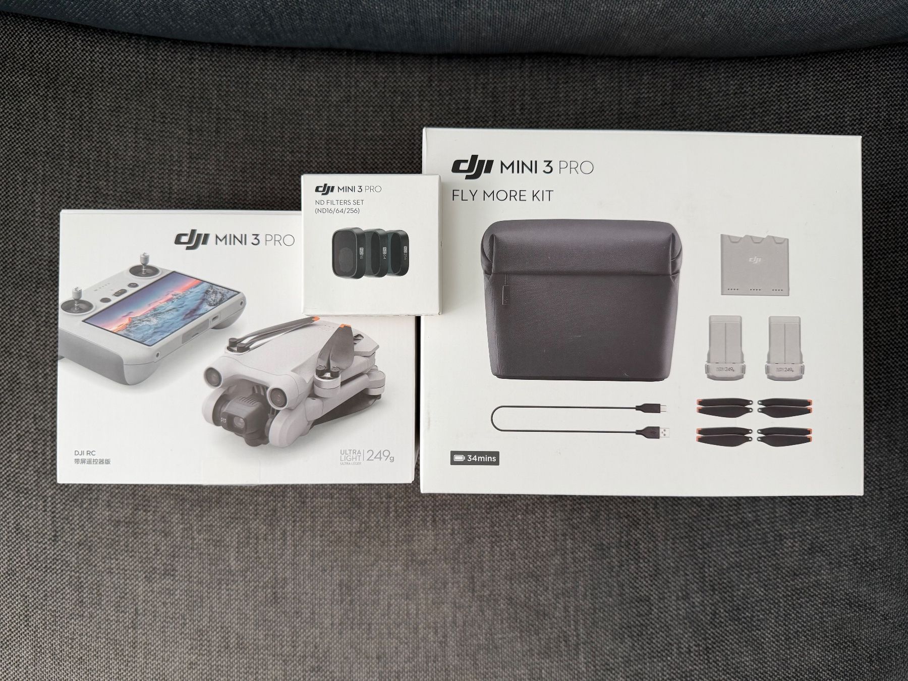 DJI RC Modellbau: DJI Mini 3 Pro Drohne Fly More Set mit Controller, neuwertig – Gebraucht aus Riehen von Nyenhuis