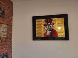 Tableau Picsou "Oncle Sam" - Art Moderne et Unique! (55)