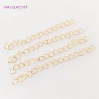 Verlängerungsketten - Farbe 18K Gold (10 Stück) neu