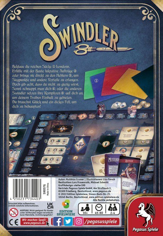 Pegasus Spiele Giochi: Spiel Swindler – Nuovo e nell'imballaggio originale da Uster venduto da Ludit 1