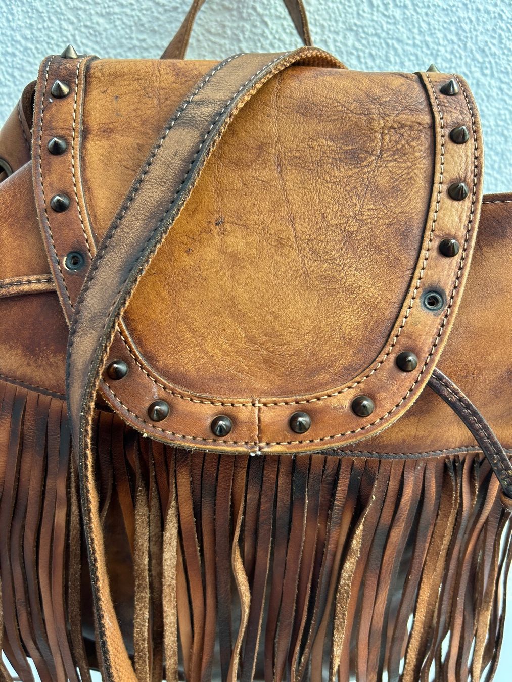 Borse da donna: Tasche / Bikertasche, Leder und gepflegt – Usato da Rheineck venduto da emma.gut 1