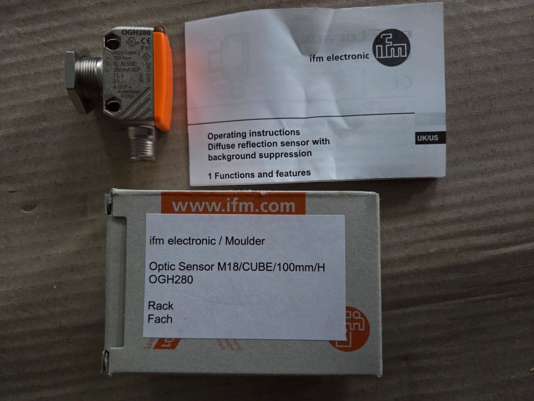 Componenti elettronici: ifm Optischer Sensor – Usato da Engwilen venduto da dmr_wr8k