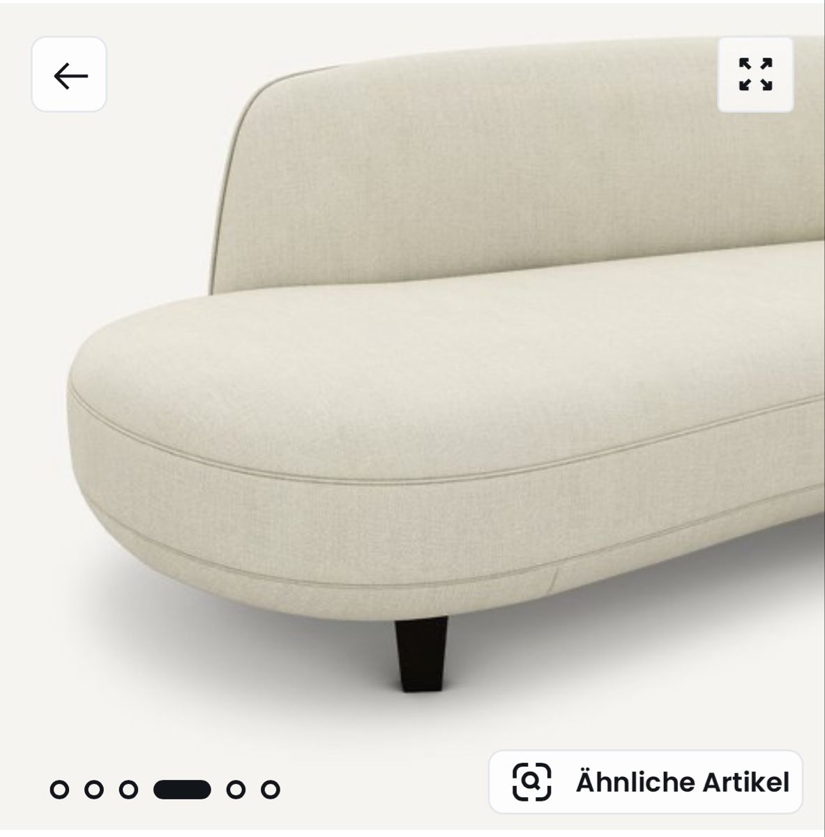 Divani: 6-Sitzer-Sofa Rosebury, Chambray-Leinen, Design by E. Galli – Usato da Zürich venduto da joal2 6