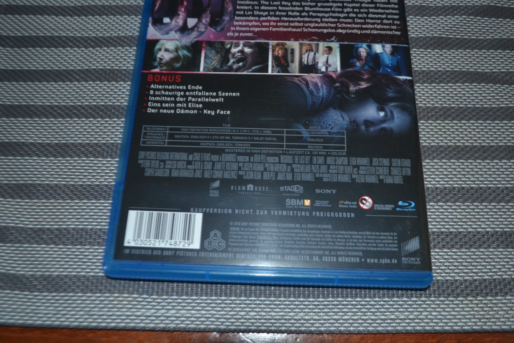 Tutti i DVDs: Insidious the last Key – Usato da Laupen ZH venduto da chefdom 1