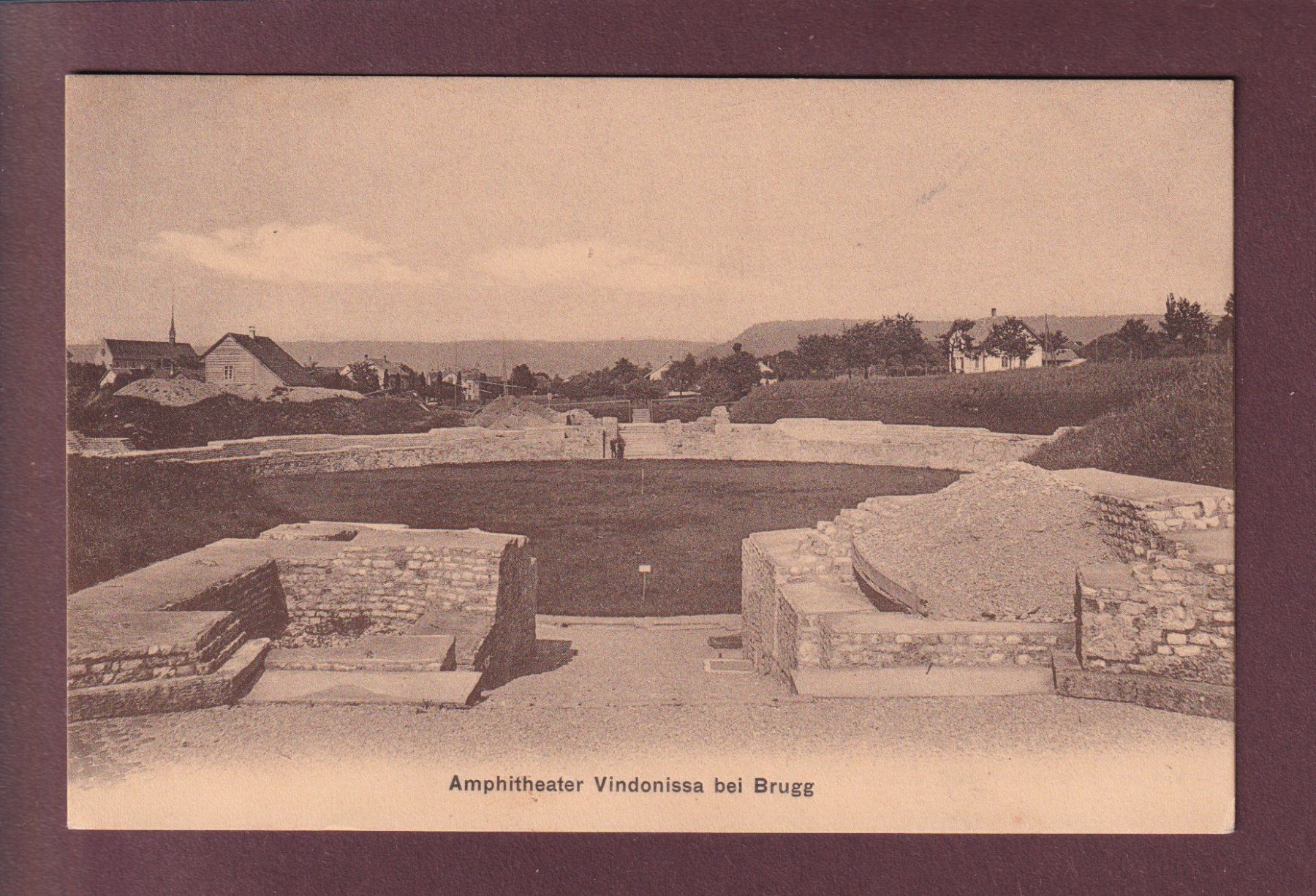 Ansichtskarten: VINDONISSA bei Brugg - 1912 – Gebraucht aus Pully von nicecards