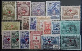 Portugal Rot Kreuz ex. Kat. 11-34 (*) 1928/31