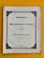 Lebensabriss des Bürgermeisters Johann Heinrich Waser 1855