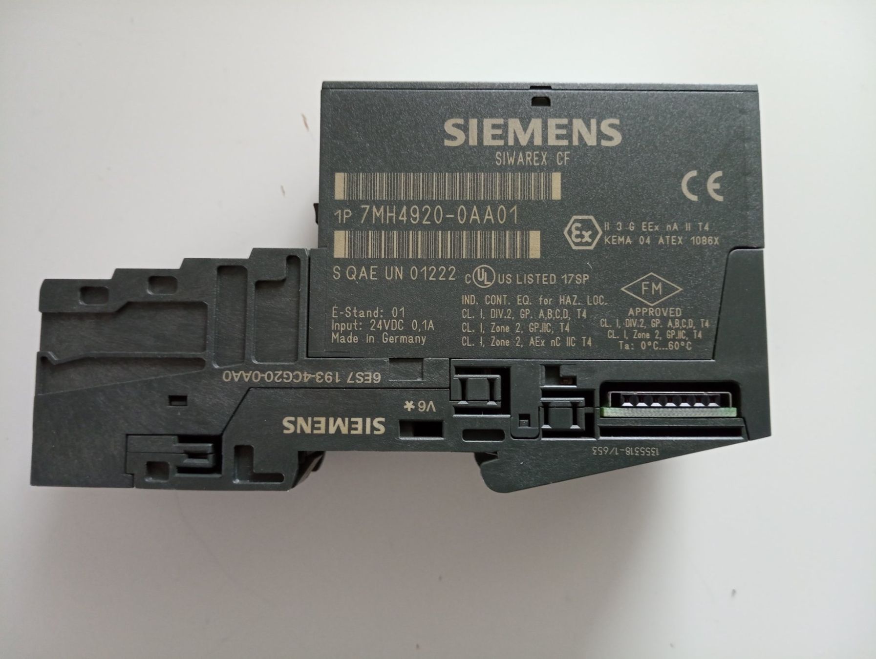 Siemens Componenti elettronici: Siemens SIWAREX CF TRANSMITTER / 7MH4920-0AA01 – Usato da Ufhusen venduto da HKSC 1