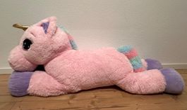 Grosses Plüsch Einhorn rosa – Kuscheltier XXL