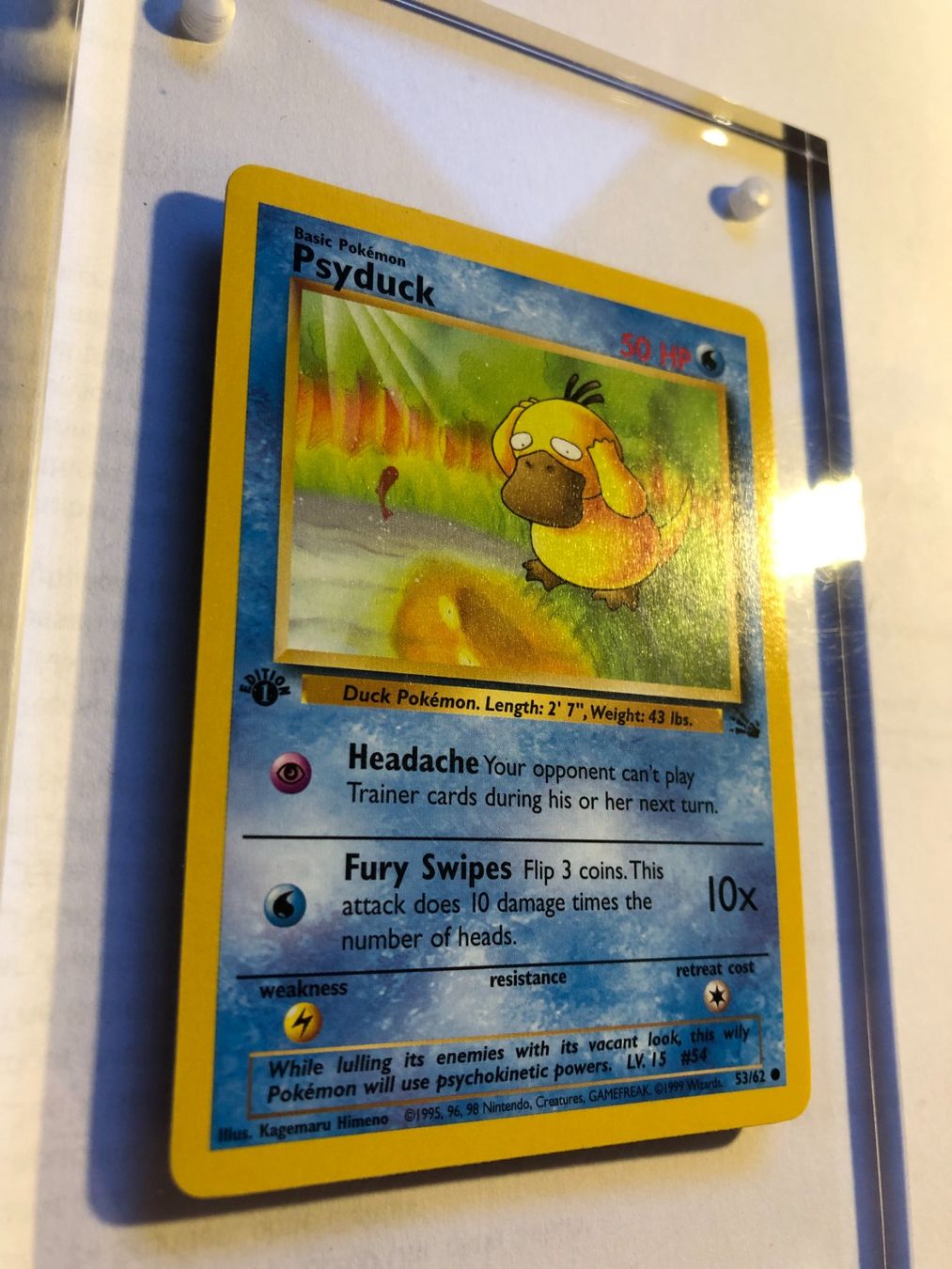 Carte collezionabili: Psyduck 1st Fossil - MINT - ab 1.- – Usato da Giubiasco venduto da dan_pr8b 1