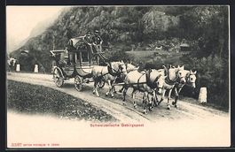 AK Schweizerische Gebirgspost