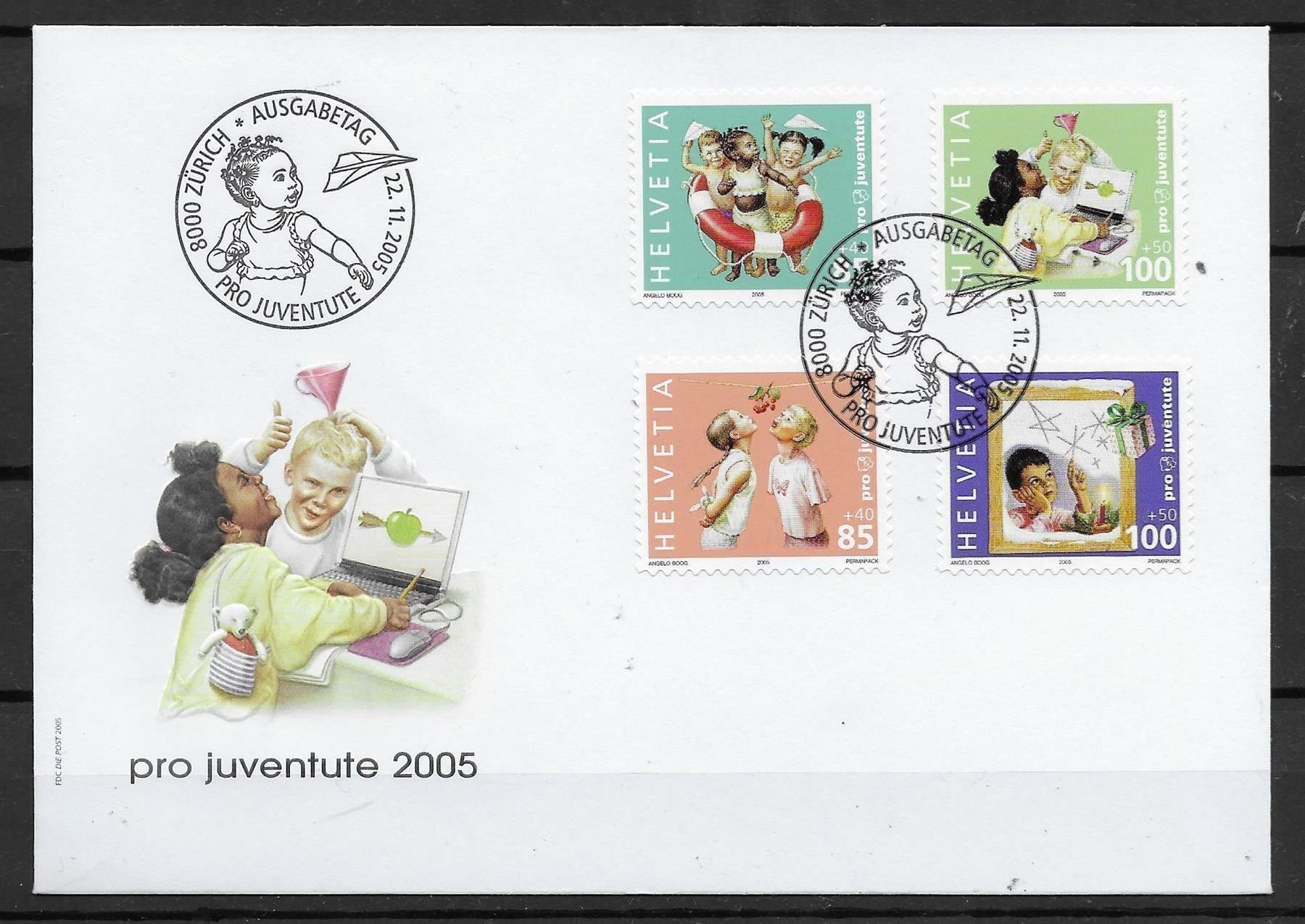 Tutti i francobolli: FJ2005 - FDC Pro Juventute 2005 – Usato da Trélex venduto da Phil_Albert