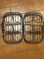 Porte-bouteilles en fer forgé, 6 bouteilles, bon état