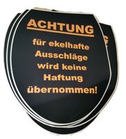 Aufkleber für WC-Deckel, Toilettendeckel