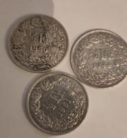 3x 1/2 Franken 1950, 1944, 1961