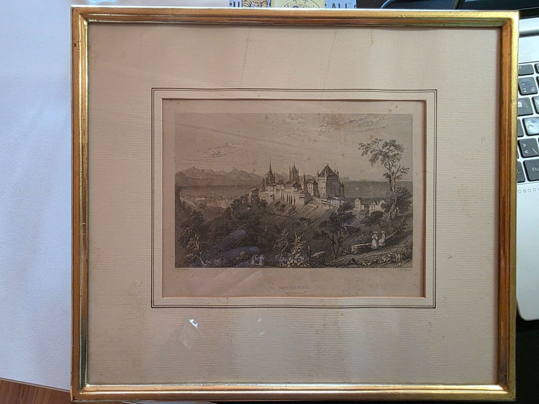 Stiche: Bild Stich Bild - Lausanne übereck gold Bartlett Appleton – Gebraucht aus Walterswil BE von Lonitti 1