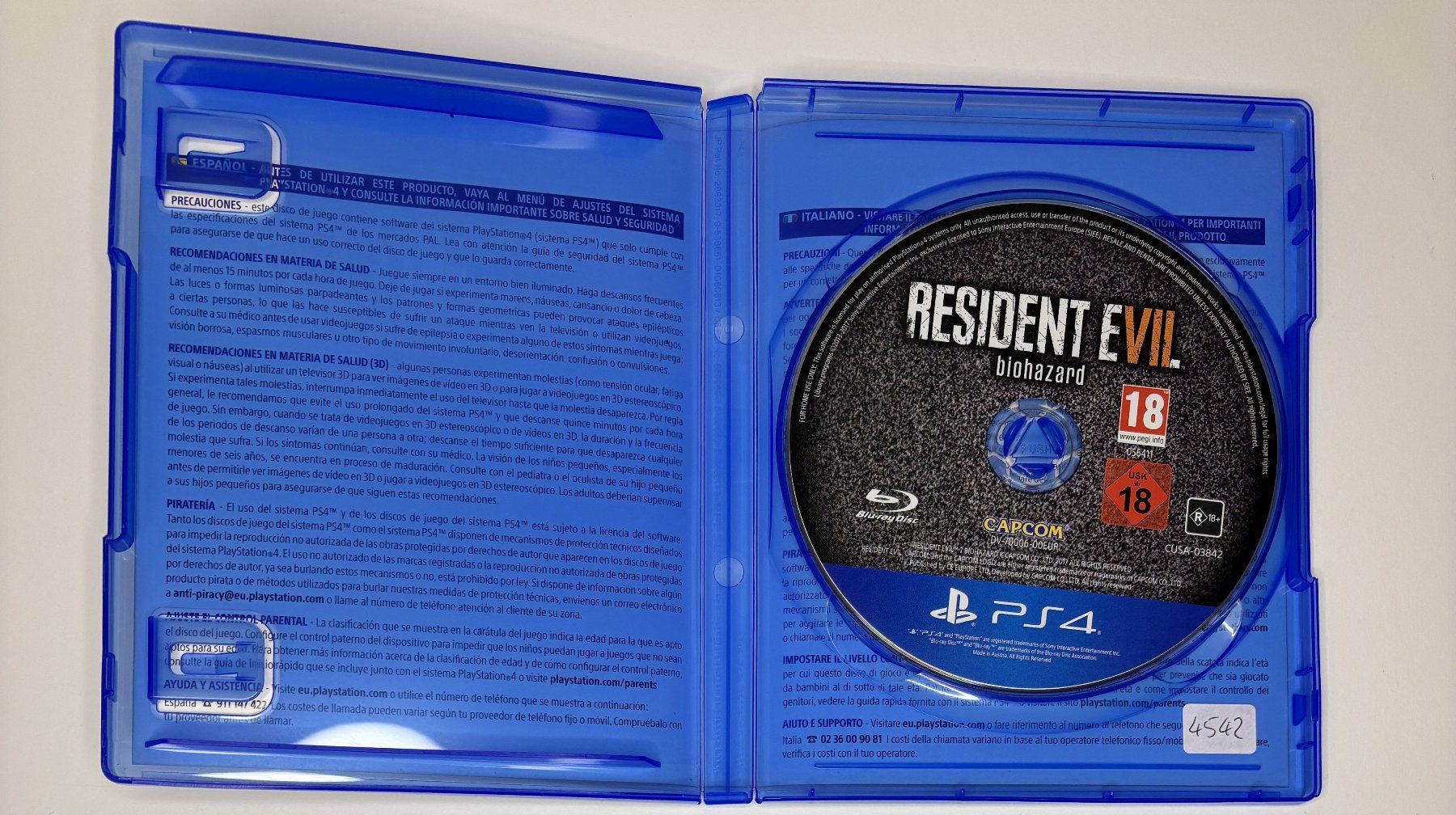Spiele: PS4 - Resident Evil 7 Biohazard ( IT / ES ) – Gebraucht aus Allschwil von Bullach 1