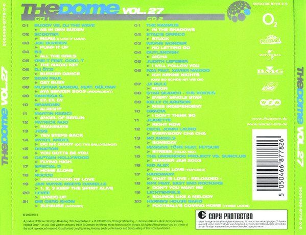 CD: The Dome Vol. 27 – Usato da Bionnens venduto da Meg011 1
