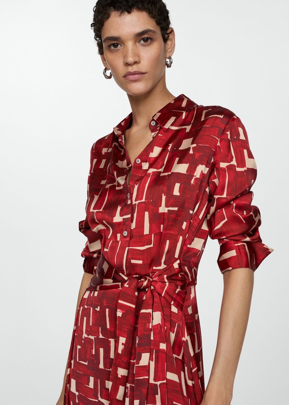 Mango Vestiti: MANGO Red Patterned Midi Dress, MEW MEDIUM – Nuovo (secondo la descrizione) da Wädenswil venduto da Jul_1207 4