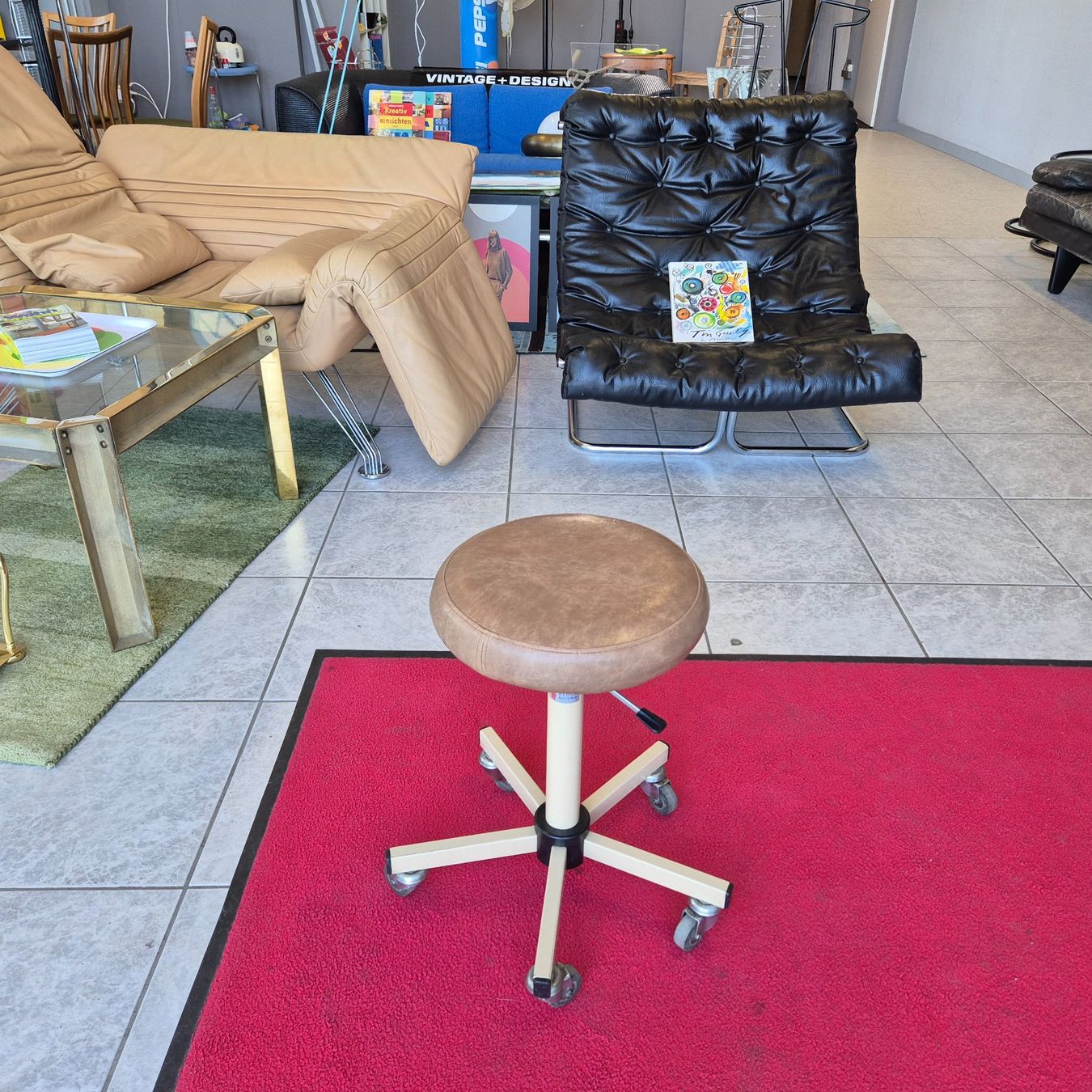 Sgabelli: Vintage Rollhocker Werkstatthocker Hocker Stool – Difettoso da Nottwil venduto da Wondewa-Shop 9