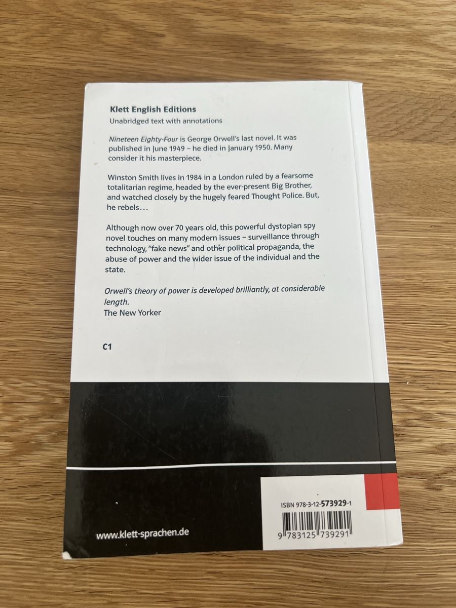 Bücher: 1984  – Neu (gemäss Beschreibung) aus Bühler von thyladriel 1