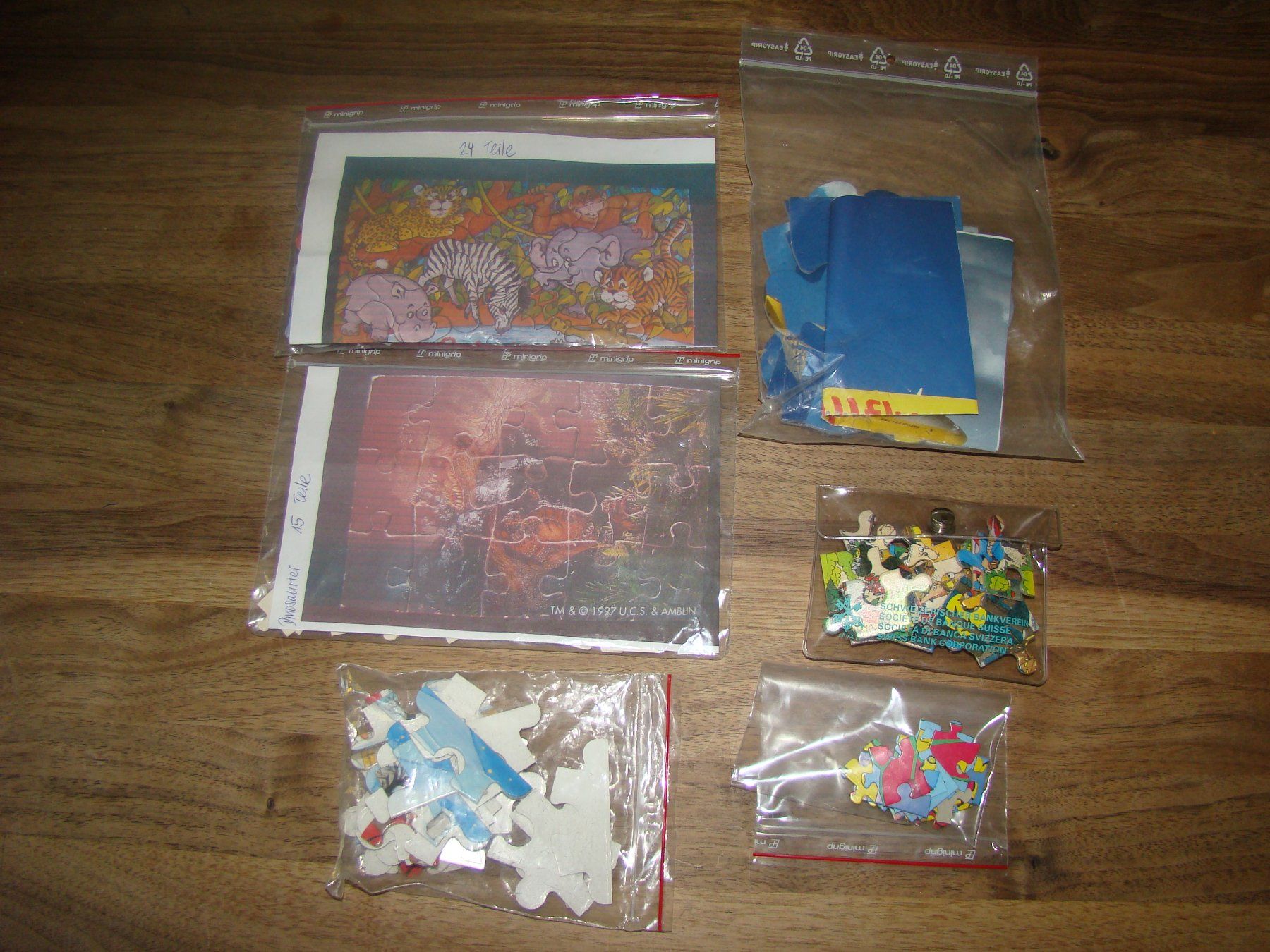 Puzzles: Box mit 6 kleinen Puzzles für zu Hause oder unterwegs – Gebraucht aus Malters von burzi 2