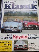 Motor Klassik 11/91 Ferrari 250 GT Alfa Spyder Capri MG B xx