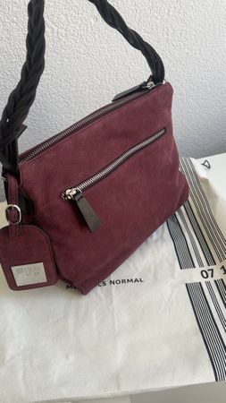 07 14 Handtasche Bordeaux – inkl. Schultergurt & Dust Bag