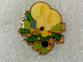 Ansteckpin 207: Weihnachtskerzen