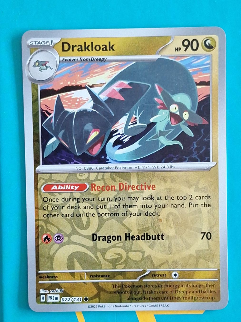 Pokémon Carte collezionabili: Drakloak - Reverse Holo - Pokemon Prismatic Evolution #1.6 – Usato da Altstätten SG venduto da GGsGameshop