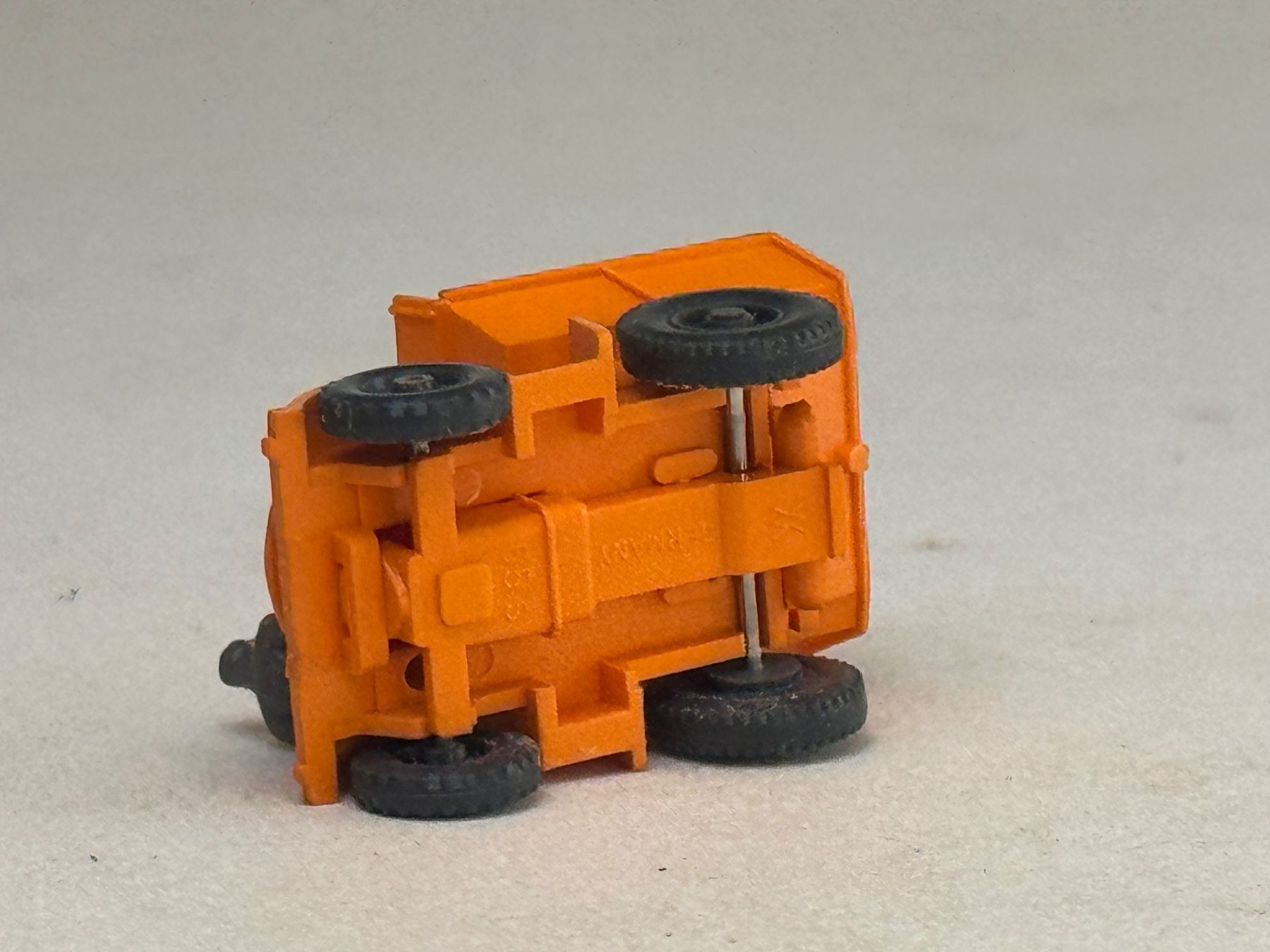 Wiking Modellini d'auto: VE1- Wiking Dumper Autoschütter orange – Usato da Elm venduto da Wikmtz 2