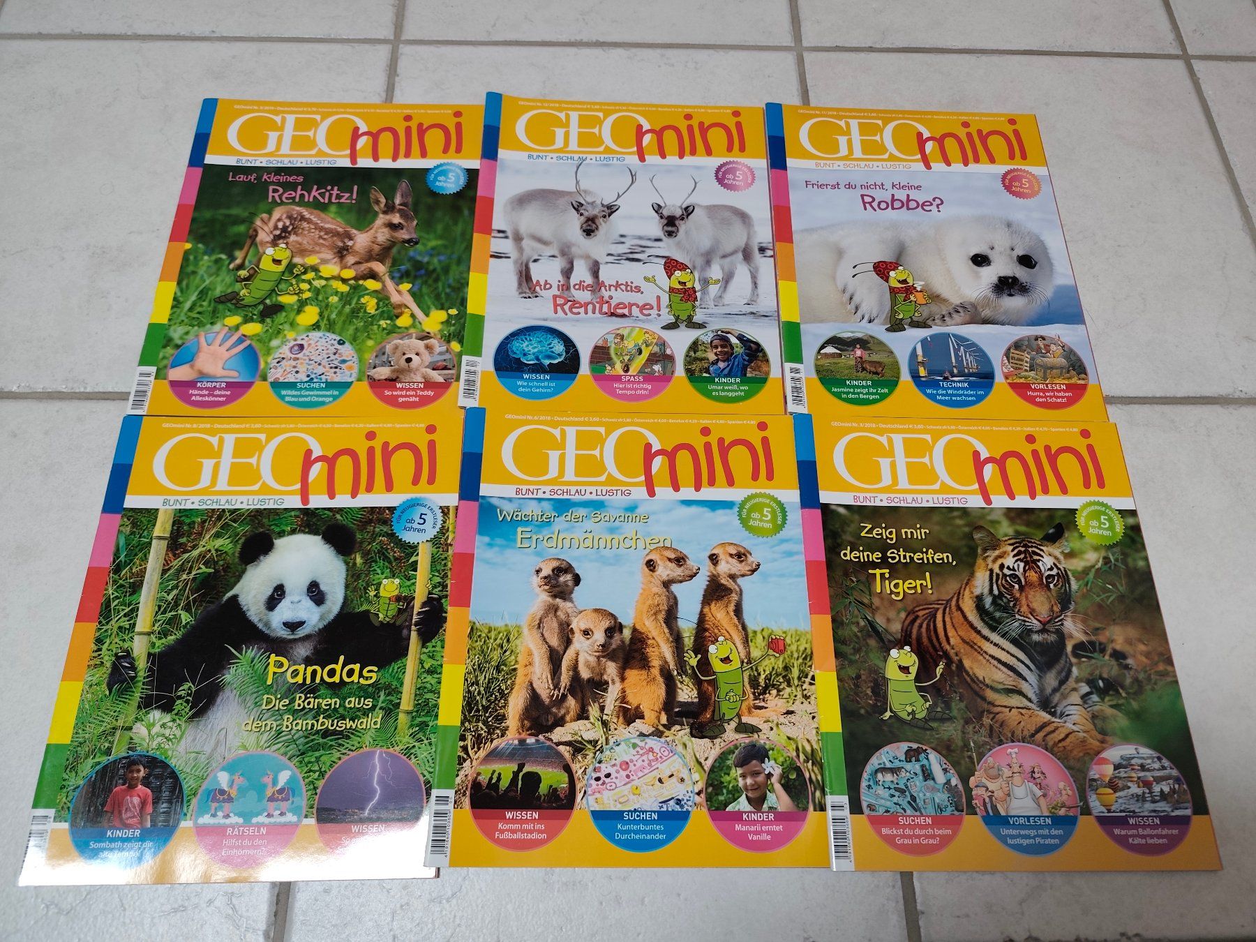 Riviste & Magazine: 9 GEOmini Magazine - 5/17  - 3/19 – Usato da Oeschgen venduto da Minty 1