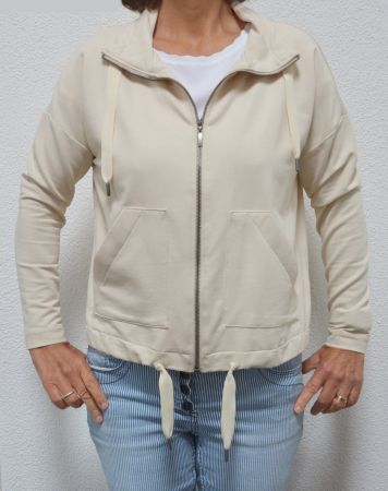 Beige, sportlich elegante Sweat-Jacke von Kenny S. , Gr. 34