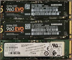 3x Samsung SSD NVMe M.2 500/512GB gebraucht funktionstüchtig