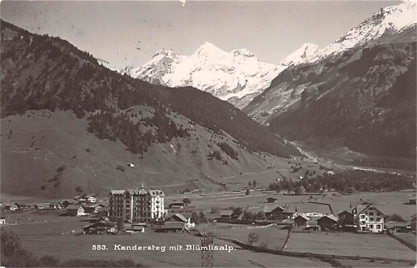 Cartes postales: Kandersteg, mit Blümlisalp – D'occasion à Ottikon b.Kemptth. par Neptun1974