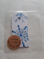 8 Schneeflocken Geschenkanhänger Weihnachten Winter Deko
