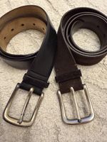 POST&CO Luxus Leder Gürtel 2er Set – Made in Italy Neu Gr 90
