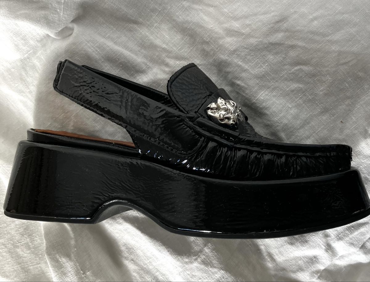 Damenschuhe: Sling-Sandale Ganni schwarz – Gebraucht aus Büsserach von JNW013