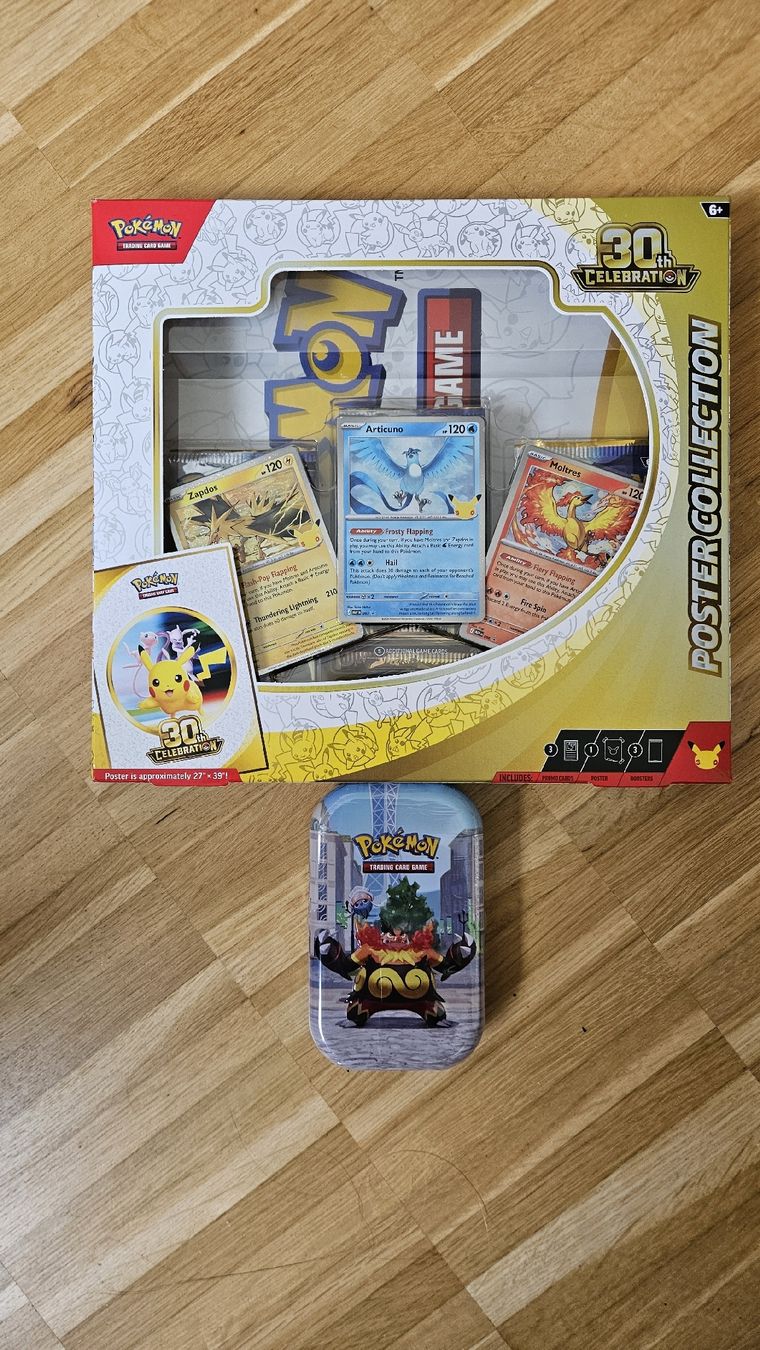 Pokémon 30th Anniversary Poster Collection + Mini Tin (Neu und ...