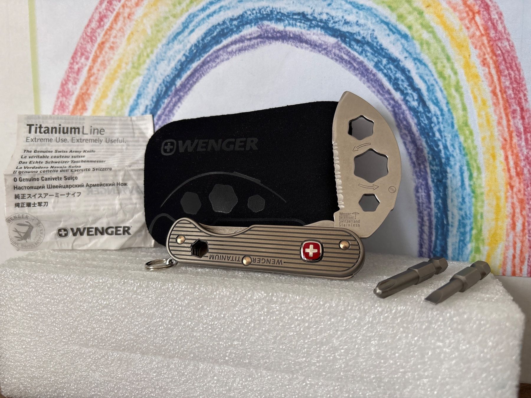 Wenger Taschenmesser: WENGER - Titanium Line - Sackmesser/Werkzeug – Gebraucht aus Andwil SG von Rainboli