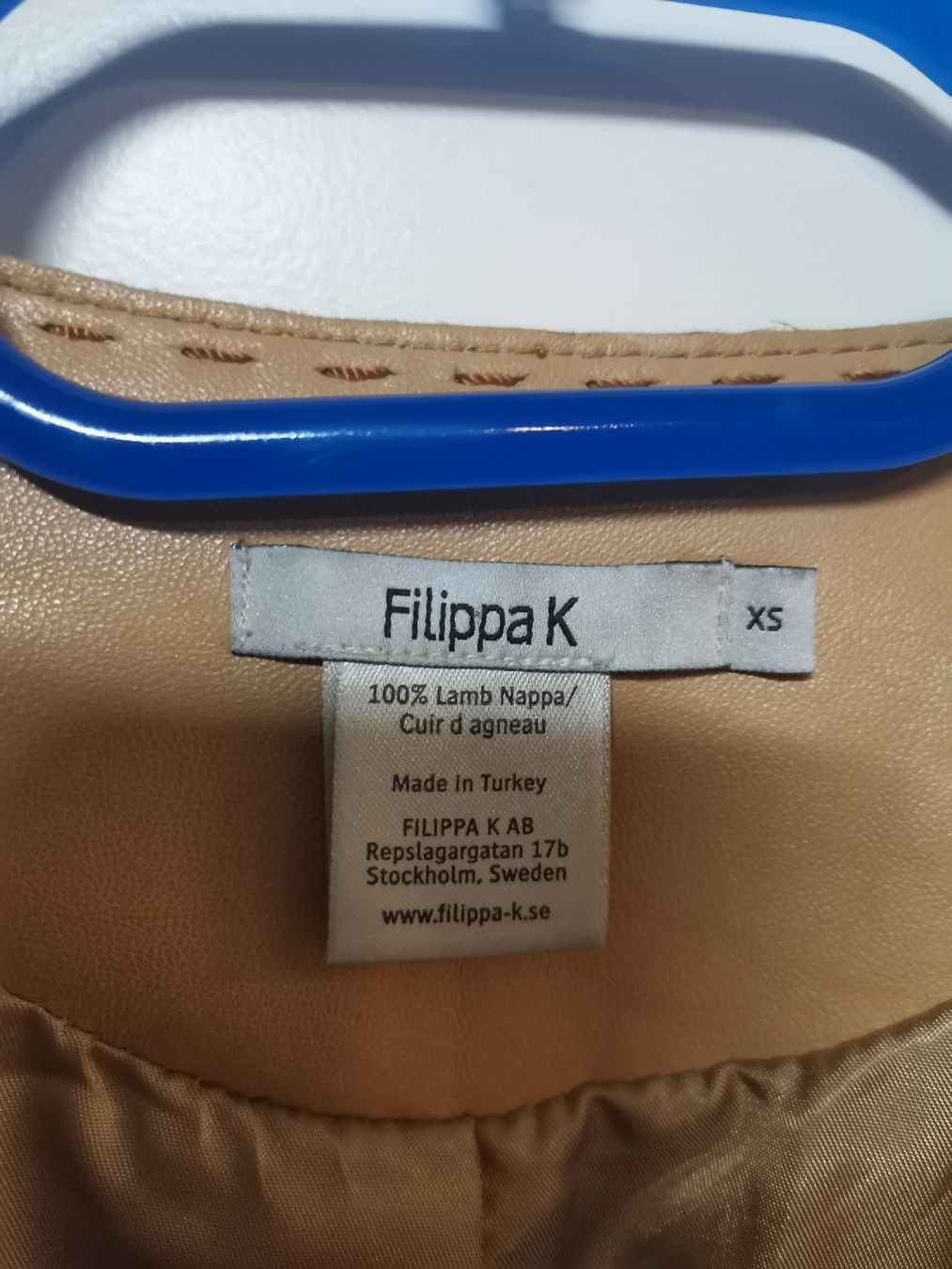 Jacken: Filippa K Lederblazer, hellbeige, Grösse XS – Gebraucht aus St. Antoni von AJTurner 2