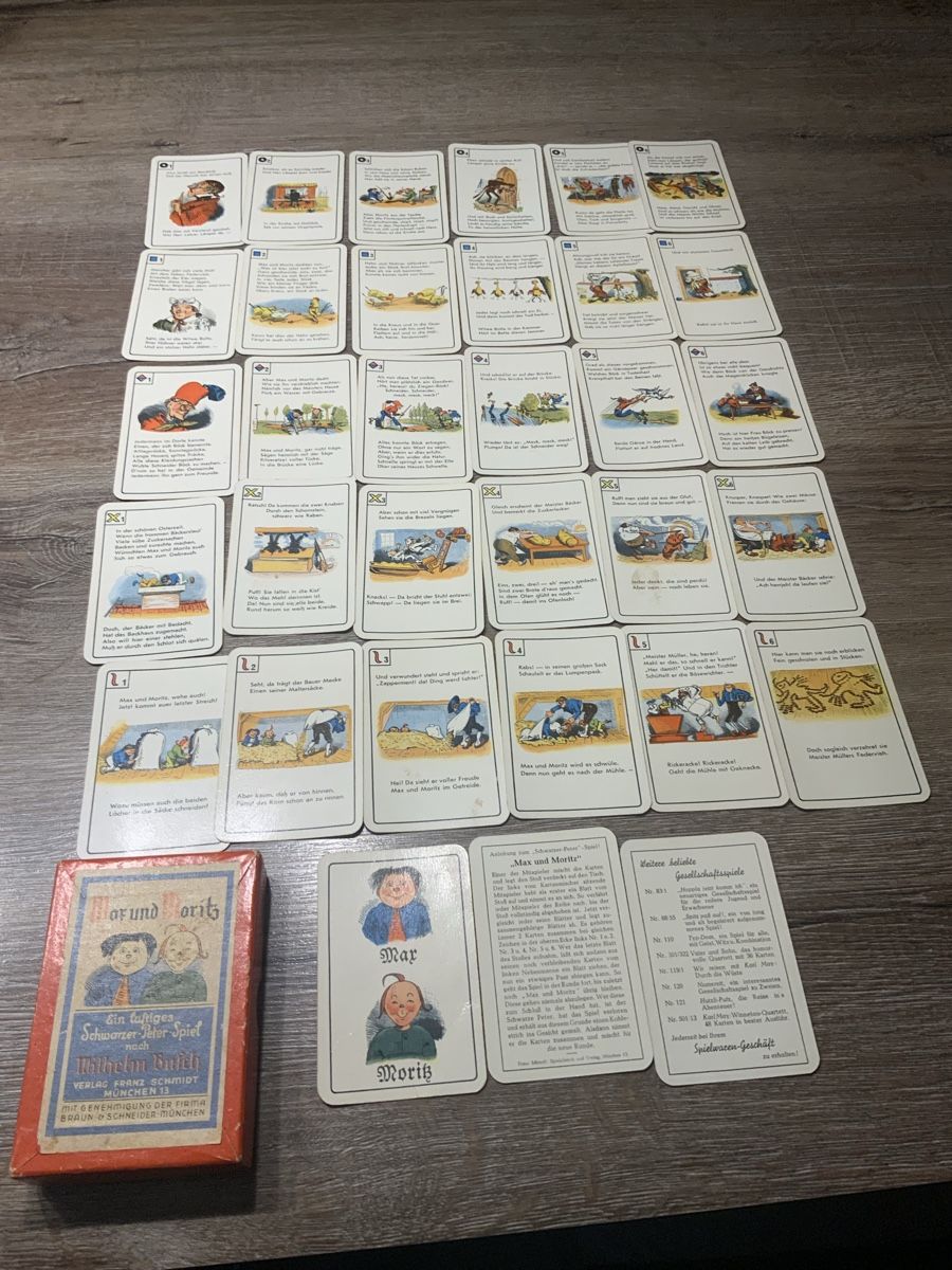 Giochi: Max und Moritz Schwarzer Peter Spiel Franz Schmidt – Usato da Willisau venduto da Minali 4