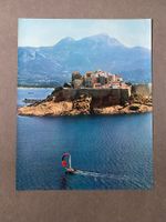 Original Vintage Poster - Calvi / Stadt mit Segelboot